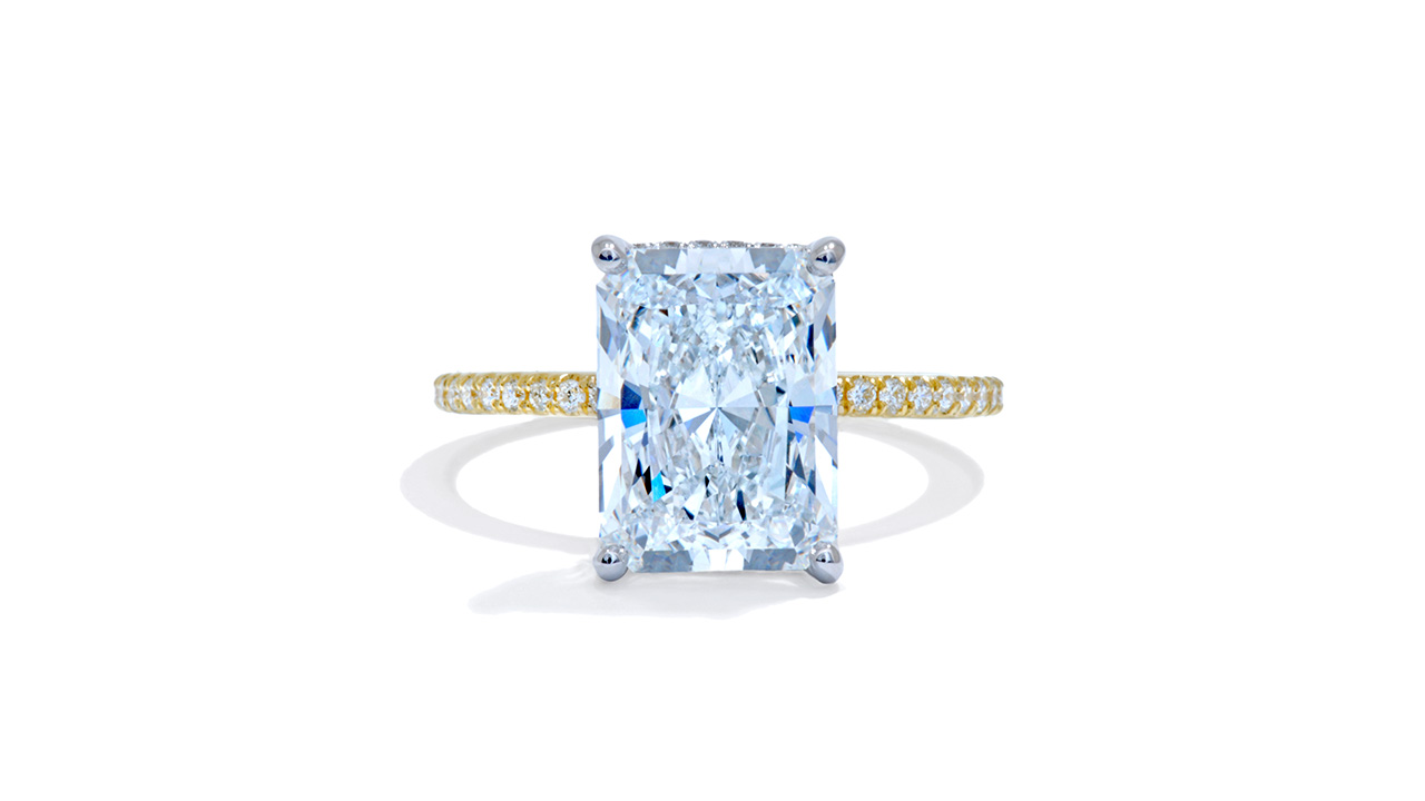 jc6381_lgdp3805 - Radiant Hidden Halo Engagement Ring 2.9ct at Ascot Diamonds
