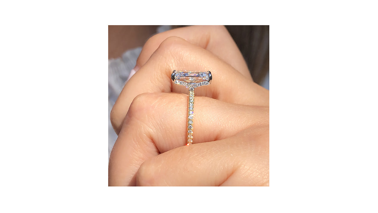 jc6382_lgdp4537 - 3.7 ct. Elongated Radiant Engagement Ring at Ascot Diamonds