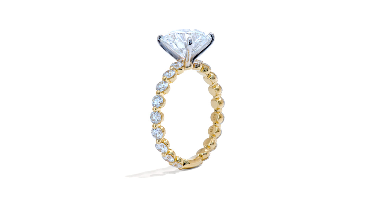 jc6615_lgdp4066 - Round Cut Bubble Band Engagement Ring 2.7ct at Ascot Diamonds