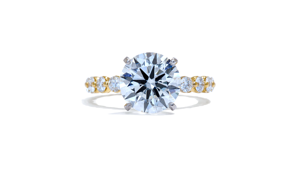 jc6616_lgdp4095 - Round Cut Bubble Band Engagement Ring 3.2ct at Ascot Diamonds