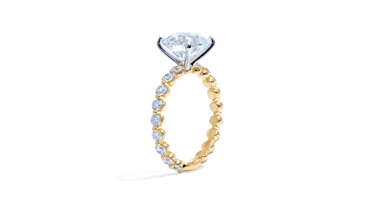 jc6616_lgdp4095 - Round Cut Bubble Band Engagement Ring 3.2ct at Ascot Diamonds