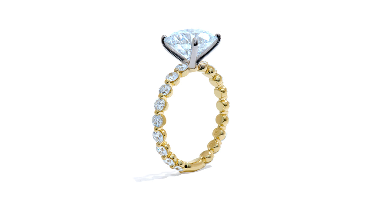 jc6617_lgdp3203 - 3.1ct Round Cut Bubble Band Engagement Ring at Ascot Diamonds