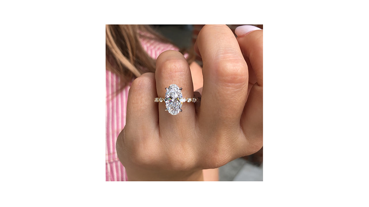 jc6761_lgdp4442 - 3ct Elongated Oval Diamond Engagement Ring at Ascot Diamonds