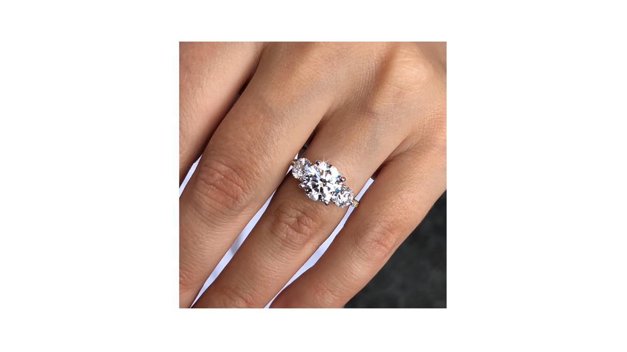 jc6887_lgdp4262 - 3 Stone Lab Round Diamond Engagement Ring at Ascot Diamonds