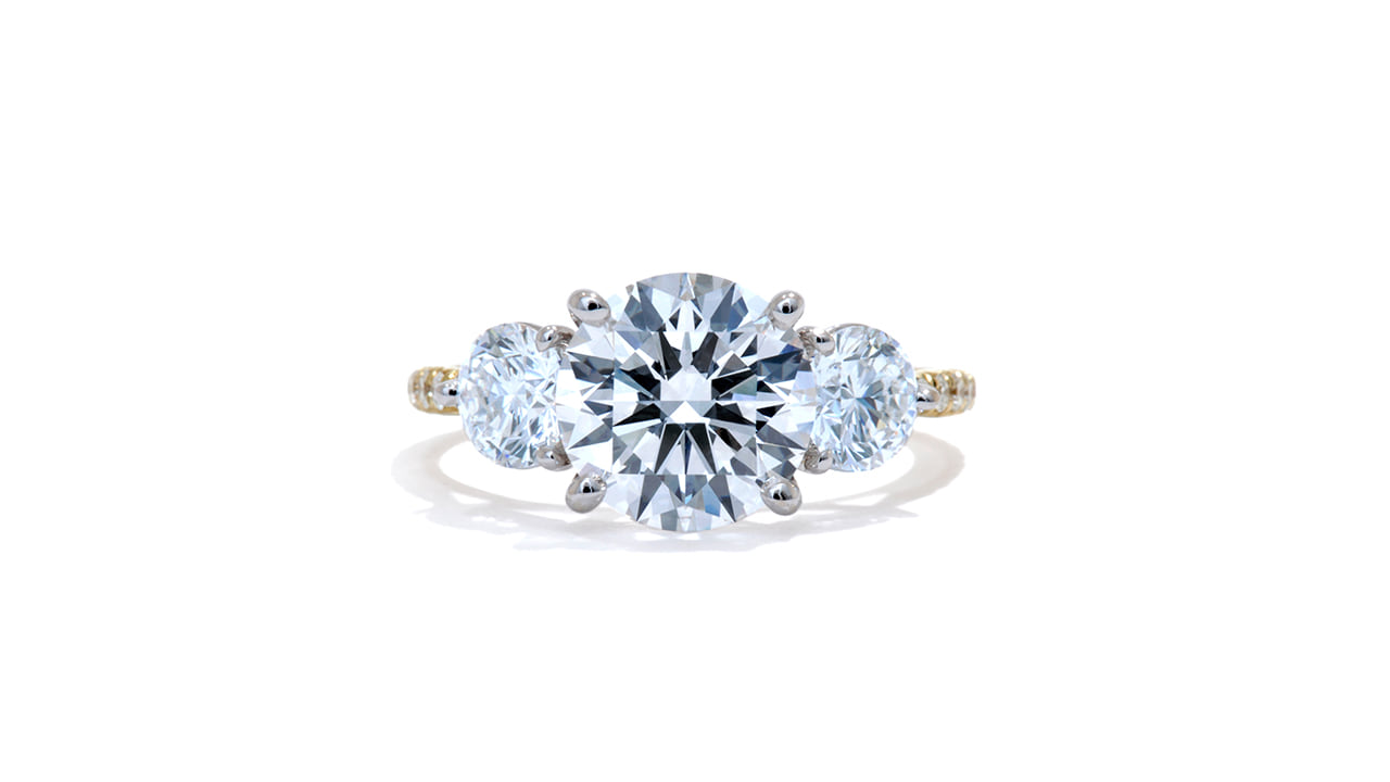 jc6887_lgdp4262 - 3 Stone Lab Round Diamond Engagement Ring at Ascot Diamonds