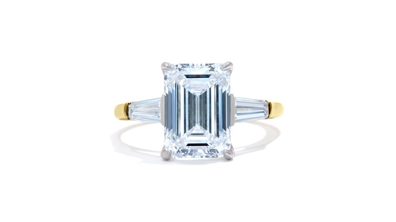 jc6959_lgdp4197 - 3.6ct Emerald Cut Three Stone Ring at Ascot Diamonds