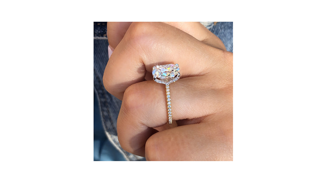 jc7036_lgdp2648 - 4ct Elongated Cushion Cut Engagement Ring at Ascot Diamonds