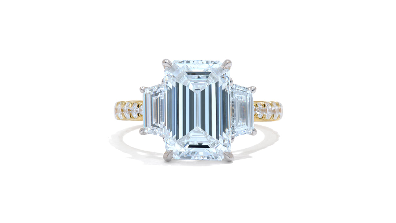 jc7136_lgdp4004 - 3.7ct Emerald Cut Three Stone Ring at Ascot Diamonds