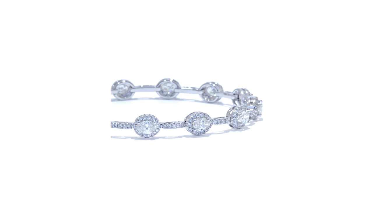 jc7164 - Fine Oval Diamond Bracelet at Ascot Diamonds