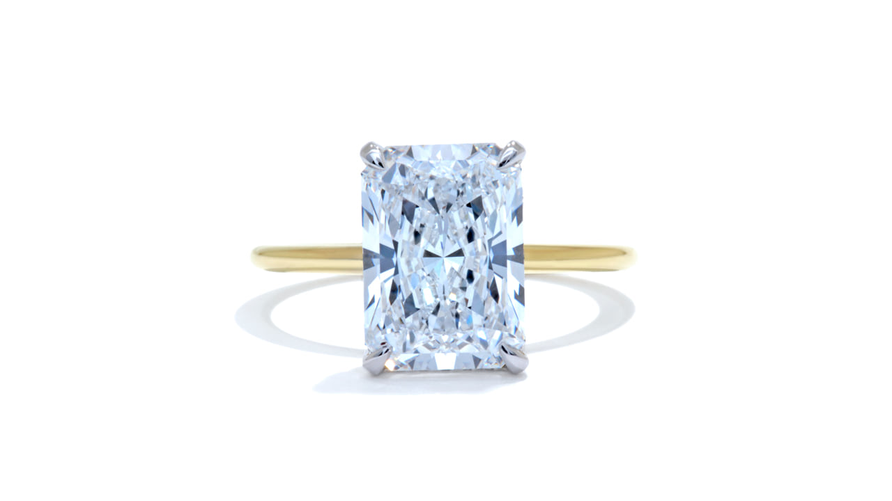 jc7207_lgdp4113 - Radiant Cut Solitaire Engagement Ring 2.8ct at Ascot Diamonds