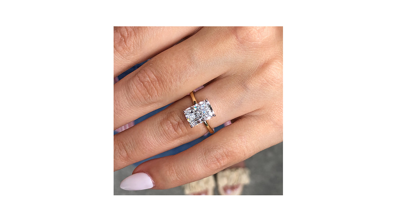 jc7234_lgdp4330 - 2.9ct Radiant Cut Hidden Halo Wedding Ring at Ascot Diamonds