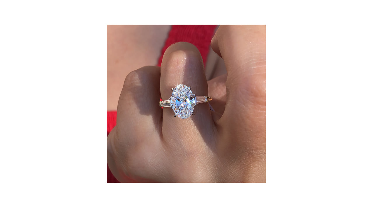 jc7868_lgdp4122 - 3 carat Oval Cut Tri Stone Engagement Ring at Ascot Diamonds