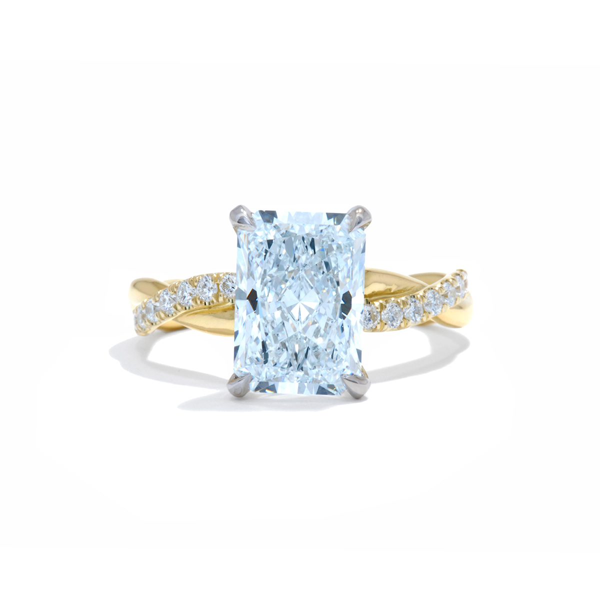 3ct Radiant Diamond Engagement Ring – Ascot Diamonds